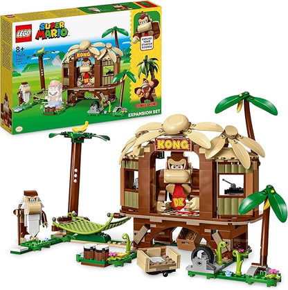 LEGO 71424 Super Mario Donkey Kong Hut Expansion Set Construction Toy with 2 Characters Combine with Starter Pack for Kids Boys and Girls Ages 8 and Above