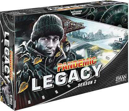 Pandemic Legacy Season 2 Board Game (Black) - Fight to Save Humanity from Plague! Cooperative Strategy Game for Kids and Adults Ages 13+ 2-4 Players 60 Minute Playtime Made by Z-Man Games