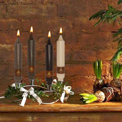 Autumn Candle Dinner Candle Unscented 4 PCS Gradient Coffee Candles Sticks 7 inch Tapered Candles Sticks for Home Holiday Wedding Party Decoration