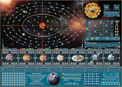 Pendragon Game Studio- Starship Interstellar Strategy Board Game - Futuristic Sun Resource Management for 1-4 Players Ages 14+ 150 Min Gameplay