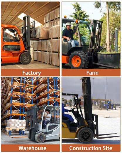 84 Inch Forklift Extensions, 4.5Inch Width Pallet Fork Extensions, 1 Pair Pallet Fork Extension, Heavy Duty Steel Fork Extender Reach