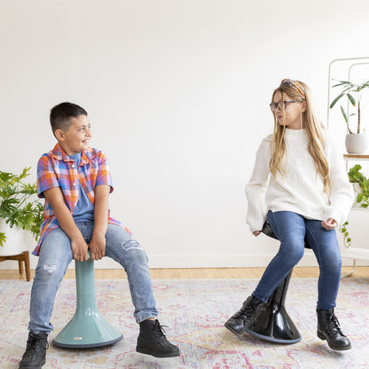 ECR4Kids ACE Active Core Engagement Wobble Stool, 20-Inch Seat Height, Flexible Seating, Black