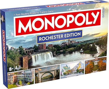 Monopoly Board Game – Rochester NY Edition: 2-6 Players Family Board Games Board Games for 8 Years Old and Up Fun Everyone