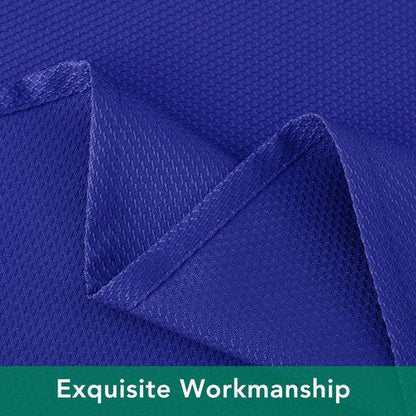 Biscaynebay Textured Fabric Round Tablecloths 60" for Round Tables diameters from 28" to 48", Royal Blue Water Resistant Folding Table Covers Washable for Dining, Kitchen, Wedding, Parties etc