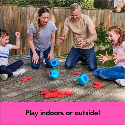 Spin Master Games Left Center Right Giant Edition Family Game for Indoor &amp Outdoor Fun with Big Oversized Board Easter Gift 2-4 Players Ages 6 &amp Up