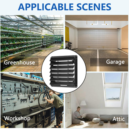 30 Inch Galvanized Sheet Spraying Automatic Exhaust Shutter Louver Vent (No Fan Blades and Motor) for Home Attics, Workshops, Barn, Greenhouse