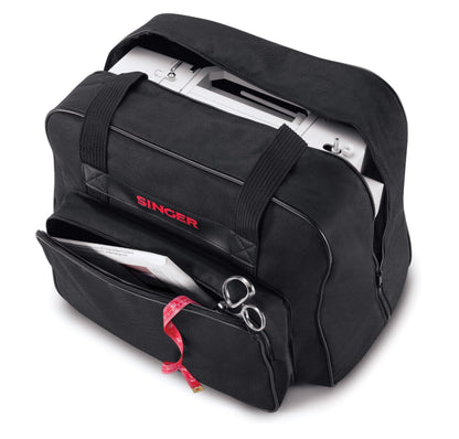 SINGER | Heavy Duty 4452 Sewing Machine, Gray + SINGER Machine Carrying Case, Black