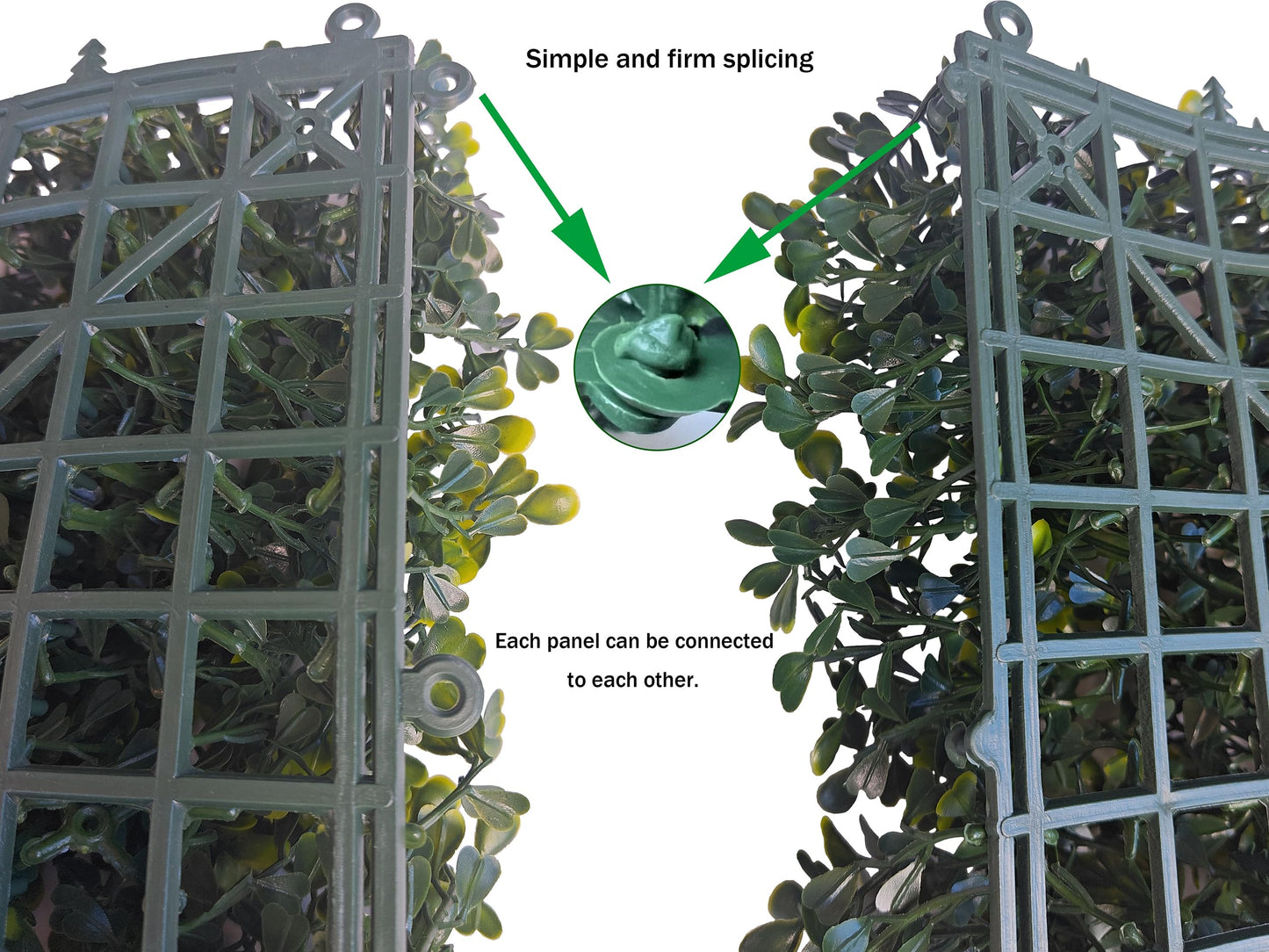 ODTORY Artificial Boxwood Roll Panels: 48 X 160 in(53.5 sqft) UV-Anti Artificial Ivy Privacy Fence Wall Screen for Indoor Outdoor Green Grass Wall Decor & Ivy Fence Covering Privacy
