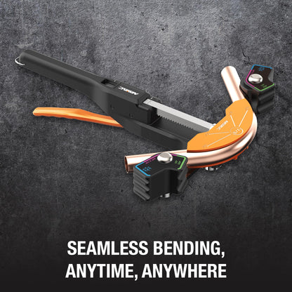NAVAC NTB7 Ratcheting Tubing Bender for HVAC - Soft Copper Bender for Sizes 1/4, 5/16, 3/8, 1/2, 5/8, 3/4, 7/8 Inch OD