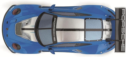 Carrera Hybrid Racing Car Porsche 911 GT3 R Blue Thunder 1:50 Scale Front and Rear Lights USB-C Rechargeable RC Additional Vehicle