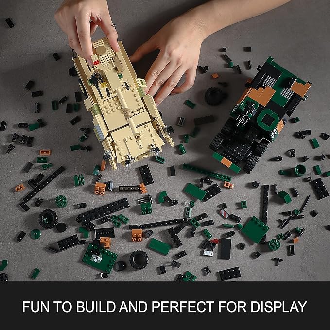 Boxer &amp Stryker Military Vehicles Building Sets Compatible with Lego Armored Tank Model Kit for Kids Great Army Toys for Boys Kids Teens Ages 8+