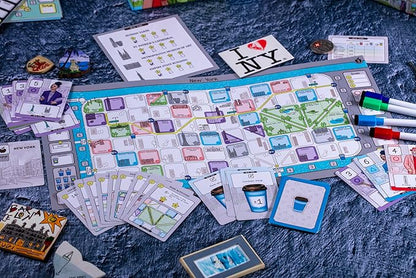 CrowD Games | En Route: A Stroll &amp Write Game | Flip and Write | Tourism | Route Building | for Adults and Families| Solo Mode Included | 1-4 Players | Ages 14 and up | Average Playtime 30 min