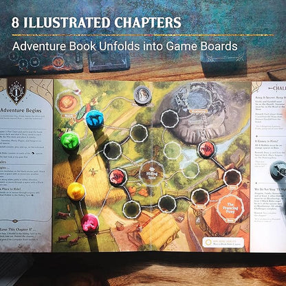 Lord of The Rings Adventure Book Game | Immersive Cooperative Gameplay | Innovative Chapter Book Format | Unique Corruption Track for Ages 10 and Up