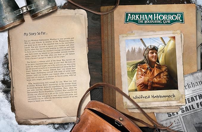 Asmodee Arkham Horror The Roleplaying Game Terra Antarctica Adventure Book Immersive RPG for Kids &amp Adults Ages 14+ 2-6 Players 1+ Hour Playtime