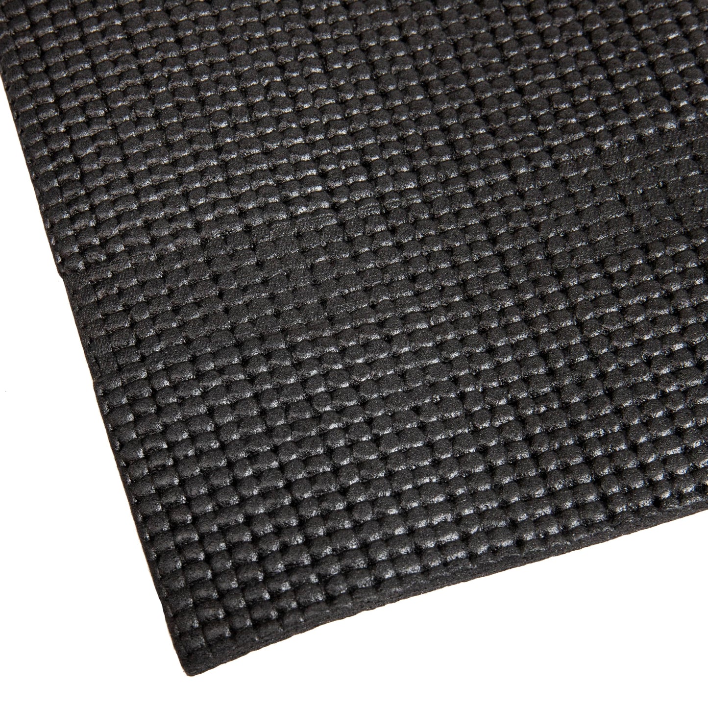 Mind Reader YOGAPVC-BLK All Purpose Extra Thick Yoga Fitness & Exercise Mats with Carrying Strap, High Density Anti-Tear, 68"L x 24"W x 0.3"Th, Black