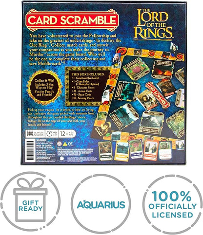 Aquarius Lord of The Rings Card Scramble Board Game - Fun Family Party Game for Kids Teens &amp Adults - Entertaining Game Night Gift - Officially Licensed Merchandise
