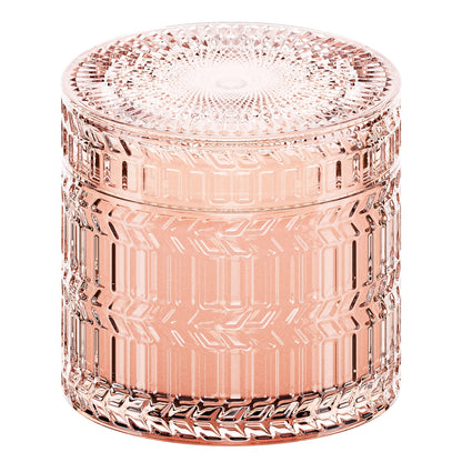 Hidden Label Sandalwood & Rose Scented Candle,Pink Decorative jar Candle
