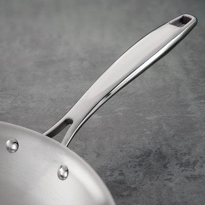 Tramontina Signature Tri-Ply Clad Stainless Steel 10-Inch Frying Pan, Induction-Ready Skillet, Dishwasher-Safe, NSF-Certified, Made in Brazil