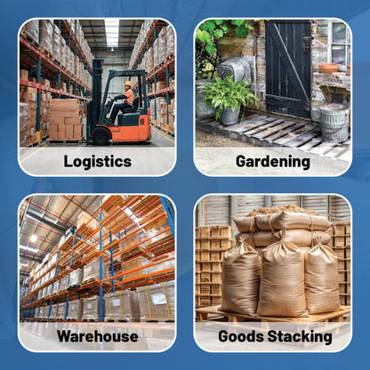 Greaton, Wooden Pallets, Easy for Commercial Use, Strong Sturdy Structure, 38x36x5, 2 Pcs, Wood Finish