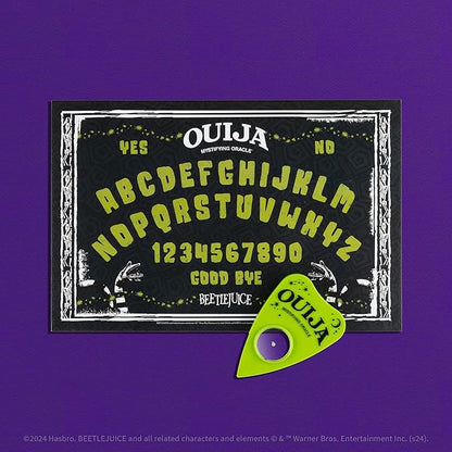 Ouija: Beetlejuice Inspired by Tim Burton’s Cult Classic Movie Collectible Classic Ouija Board Game with Green Planchette Officially Licensed Collectible and Merchandise 2-4 Players Ages 8+