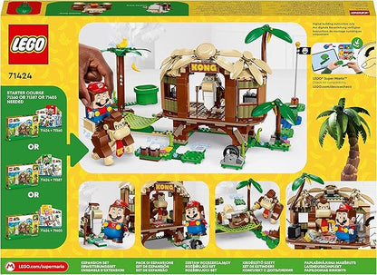 LEGO 71424 Super Mario Donkey Kong Hut Expansion Set Construction Toy with 2 Characters Combine with Starter Pack for Kids Boys and Girls Ages 8 and Above