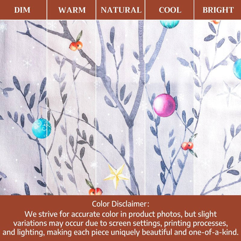 Maison d' Hermine Table Cloth Square Table 100% Cotton 60 x 60 Inches Fall Tablecloth Reusable Everyday Use for Thanksgiving Christmas Decorations Dining Farmhouse Party (Fairy Christmas)