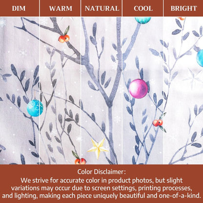 Maison d' Hermine Table Cloth Square Table 100% Cotton 60 x 60 Inches Fall Tablecloth Reusable Everyday Use for Thanksgiving Christmas Decorations Dining Farmhouse Party (Fairy Christmas)