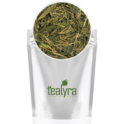 Tealyra - Premium Dragon Well - Long Jing - Green Tea - Famous Chinese Loose Leaf Tea - First Grade - 8-Ounce