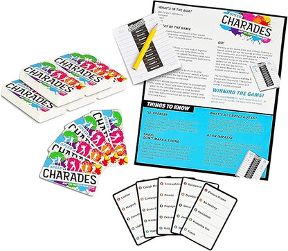 Speed Charades Party Game - Charades Board Game - Includes 1400 Charades - Perfect for Groups and Family Game Nights