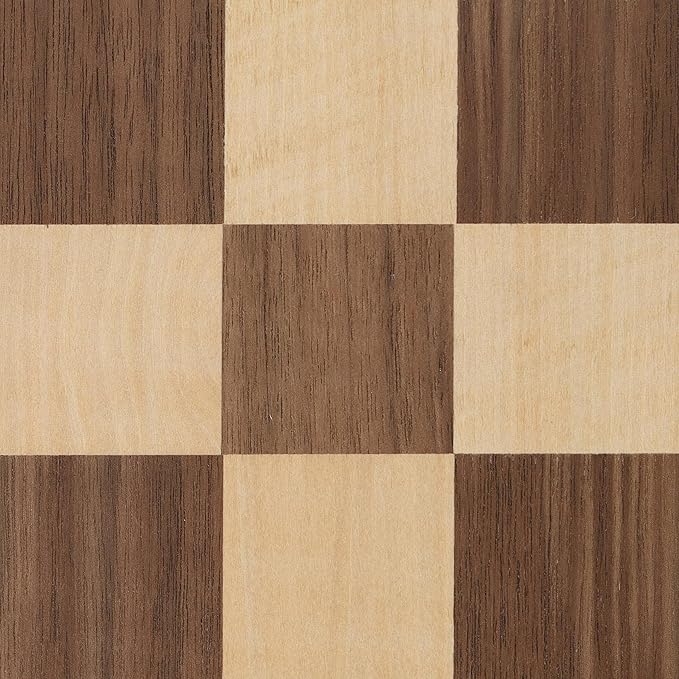 WE Games Classic Walnut Wooden Chess Board Only 11.875 inches Large Chess Board for Adults Wood Veneer Chessboard 1.25 inch Squares