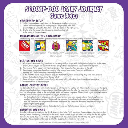 AQUARIUS Scooby-Doo Journey Board Game - Fun for Kids &amp Adults - Officially Licensed Scooby-Doo Merchandise &amp Collectibles (97018) Blue White Orange for 96 months