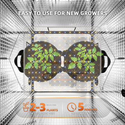 Spider Farmer SF1000-2Pack 200W LED Grow Light for Indoor Plants, Upgraded High Efficiency LEDs, Dimmable Full Spectrum High PPFD, Deep Penetration for Seed Starting/Vegetables/Bloom in 2x4 Grow Tent