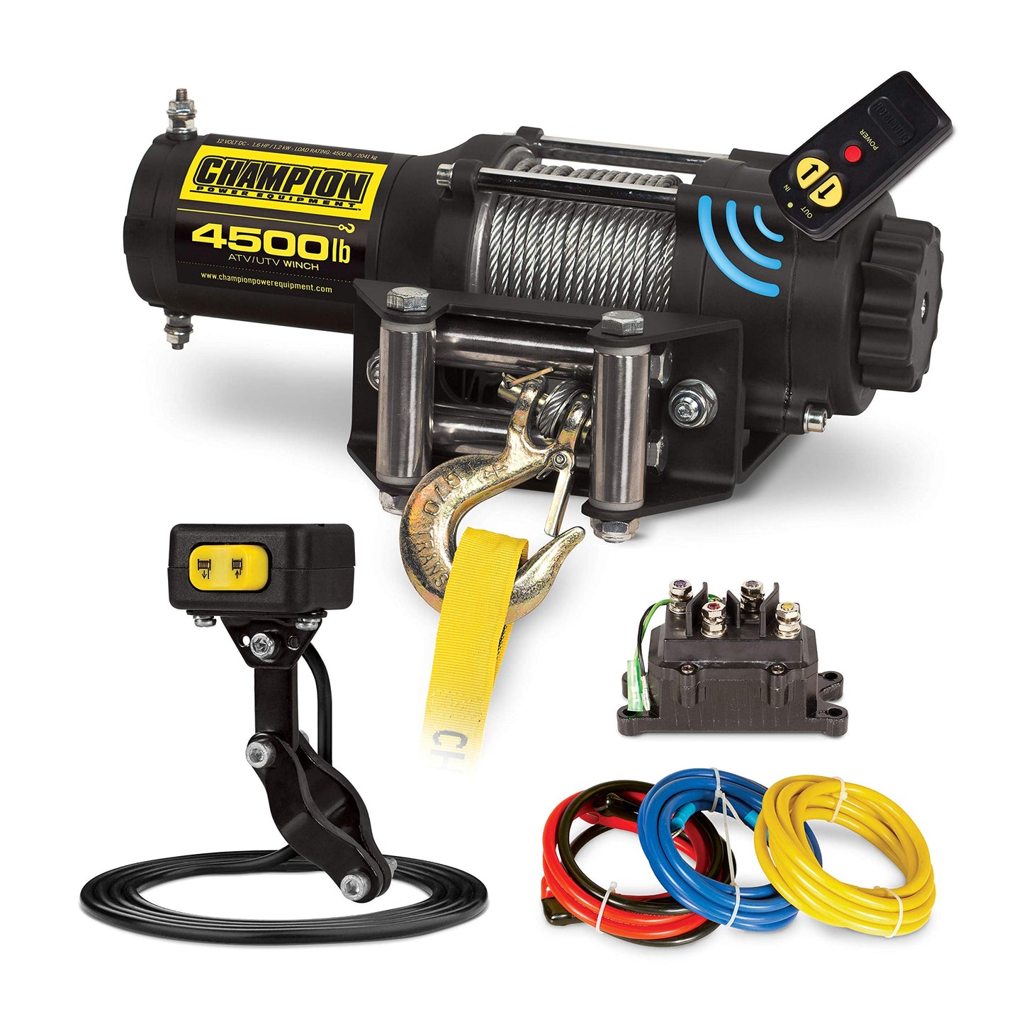 Champion Power Equipment 4500-lb. ATV/UTV Wireless Winch Kit