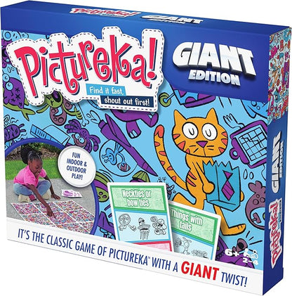 Spin Master Games Pictureka. Giant Edition Family Game for Indoor &amp Outdoor Fun with Big Oversized Board for Family and Kids 2-4 Players Ages 6 &amp Up