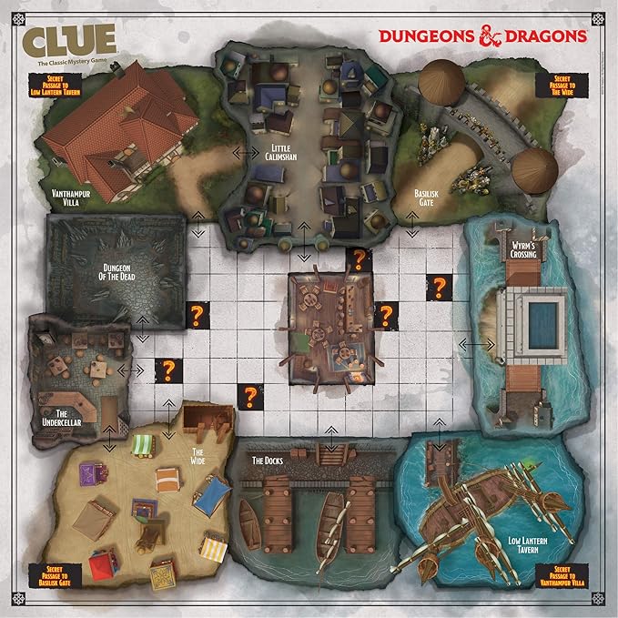 Clue Dungeons &amp Dragons | Collectible Clue Game for D&ampD Fans | Officially Licensed Dungeons &amp Dragons Board Game
