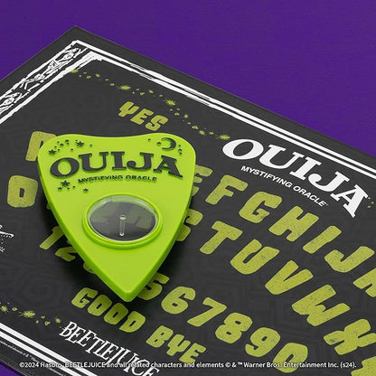 Ouija: Beetlejuice Inspired by Tim Burton’s Cult Classic Movie Collectible Classic Ouija Board Game with Green Planchette Officially Licensed Collectible and Merchandise 2-4 Players Ages 8+