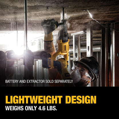 DEWALT 20V MAX SDS Plus 1 Inch Cordless Rotary Hammer with D-Handle, Bare Tool Only (DCH133B)
