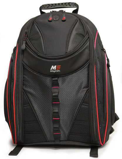 Mobile Edge Express 2.0 Laptop Backpack for Men and Women, Compatible with PC and Mac Laptops 16-17 Inch, Travel Work Business Computer Bag, MEBPE32, Black with Royal Blue Trim