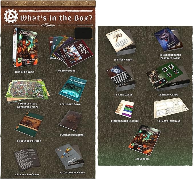 Thunderworks Games Roll Player Adventures: Gulpax's Secret Expansion -Thunderworks Narrative Board Game Age 14+ 1-4 Players 90-150 Min