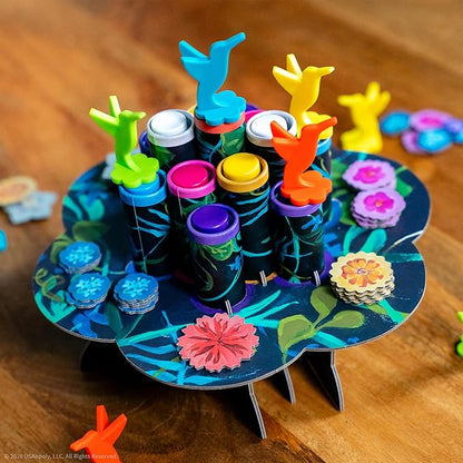 Hummingbirds Board Game A Real-Time Push Your Luck Dexterity Party Game Test Your Timing &amp Collect Nectar Token Points A Fun Family Game with Beautiful Artwork Ages 8+ 2-4 Players 15+ Play