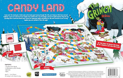 Candy Land: The Grinch Board Game Play as Who-Ville Characters and Race to Mt. Crumpit Classic Preschool Game for Kids and Families Ages 5+ 2-4 Players Officially Licensed Dr. Seuss Merchandise