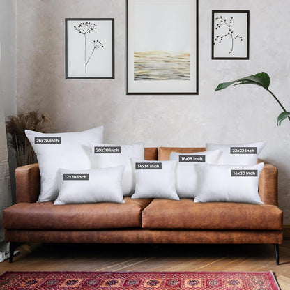 Utopia Bedding Throw Pillows - Fluffy Down Alternative Set of 4 | 14 x 20 Inches, White for Bed & Sofa