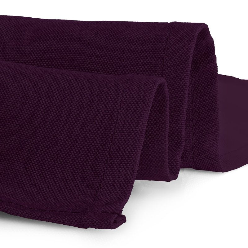 Gee Di Moda Square Tablecloth - 52 x 52 Inch Eggplant Table Cloth for Small Square or Round Tables - Heavy Duty Washable Fabric - for Buffet Table, Holiday Party, Dinner, Wedding & Baby Shower
