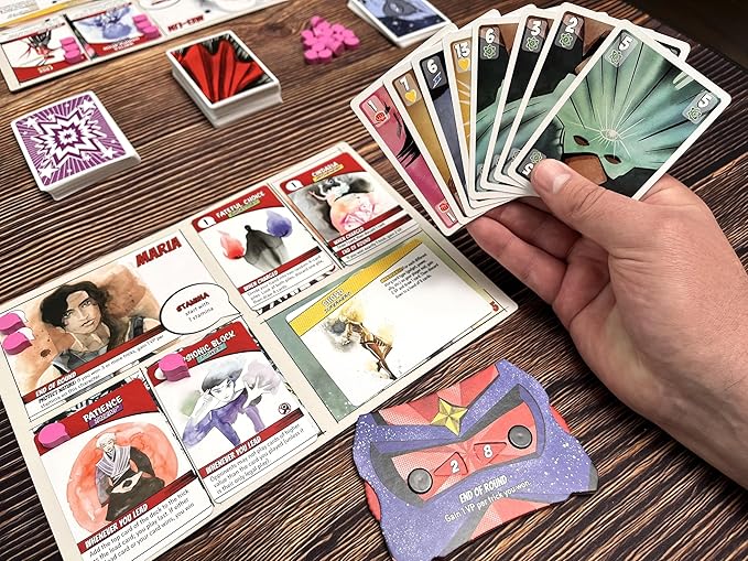 Stonemaier Games: Origin Story by Jamey Stegmaier &amp Pete Wessinger | A Trick-Taking Strategy Board Game About Creating Superheroes or Supervillains for Adults and Family | 1-5 Players 45 Mins