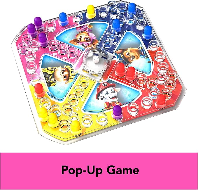 PAW Patrol: The Movie 4-Game Adventure City Pack Memory Match Pop-Up Wooden Dominoes &amp Lookout Games PAW Patrol Toys for Kids Ages 4 and up