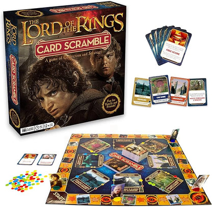 Aquarius Lord of The Rings Card Scramble Board Game - Fun Family Party Game for Kids Teens &amp Adults - Entertaining Game Night Gift - Officially Licensed Merchandise