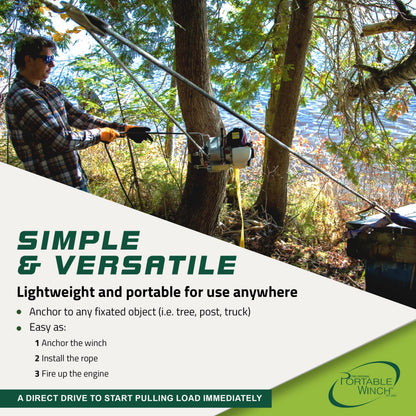 Portable Gas Winch - PCW3000 by Portable Winch Co.