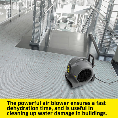 Kärcher Commercial Air Blower and Carpet Dryer 3000 CFM - AB 84 - Intergrated Power Cord Storage - 3 Speed Modes