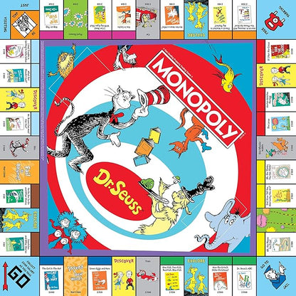 Monopoly: Dr. Seuss | Buy Sell Trade Books | Collectible Classic Monopoly Game Featuring Custom Game Board &amp Artwork | Officially-Licensed Game &amp Merchandise