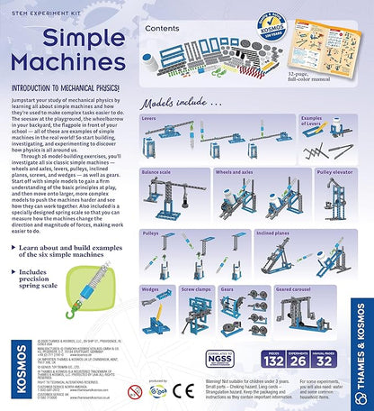 Thames &amp Kosmos Simple Machines Science Experiment &amp Model Building Kit Introduction to Mechanical Physics Build 26 Models to Investigate The 6 Classic Simple Machines